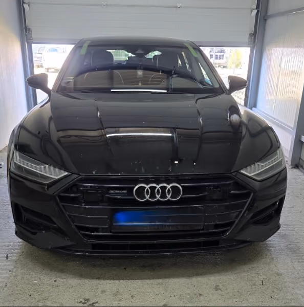 Crni Audi A7 u BN Glass radionici nakon zamjene stakla